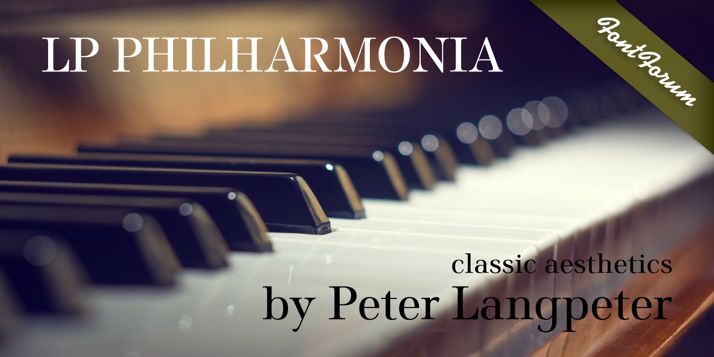Example font LP Philharmonia #1